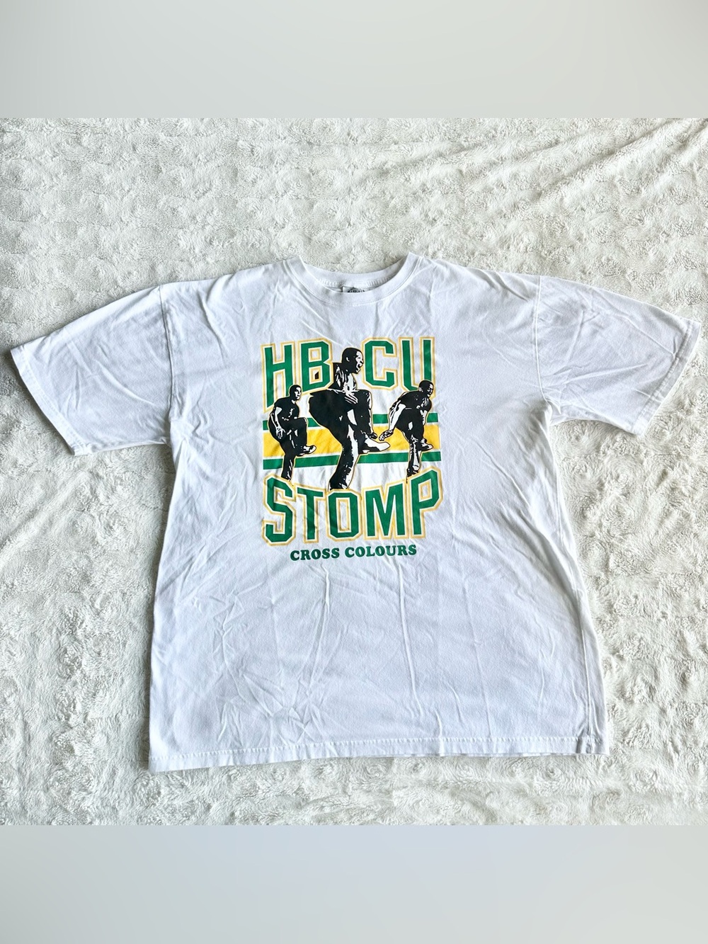 Cross Colours HBCU Shirt Tee Mens XL Hip Hop Stomp Strolling Yard Streetwear Y2K
